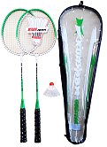 Set za badminton - 2 loparja + košarica + kovček