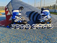 Otroške inline rolke CS310K modre velikosti 31-34