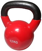 Kettlebell 12 kg litega železa z vinilnim pokrovom